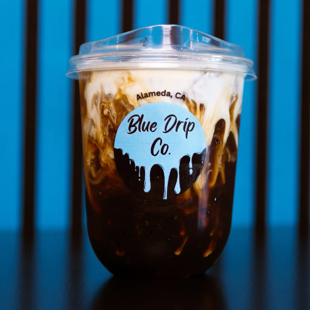 Blue Drip Co. iced coffee
